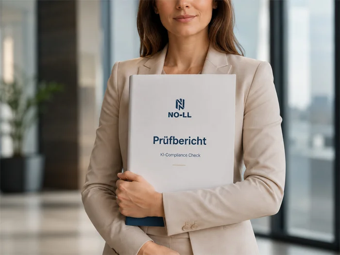 Bericht-Cover des NO‑LL KI‑Compliance Checks